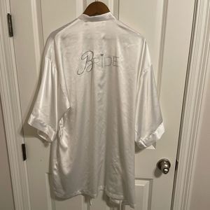 Victoria’s Secret White Satin Bride Robe